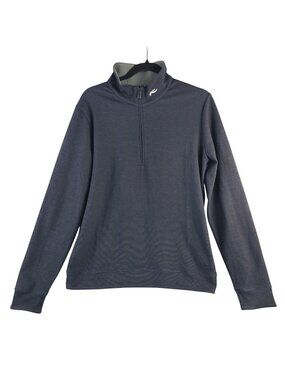 NEW KJUS Men's Essentials Half-Zip Pullover UPF 50+ Blue Pewter Size Medium